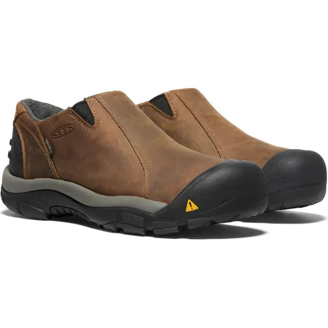 Pair of Men&#39;s Keen Brixen Waterproof Low Shoes in Madder Brown