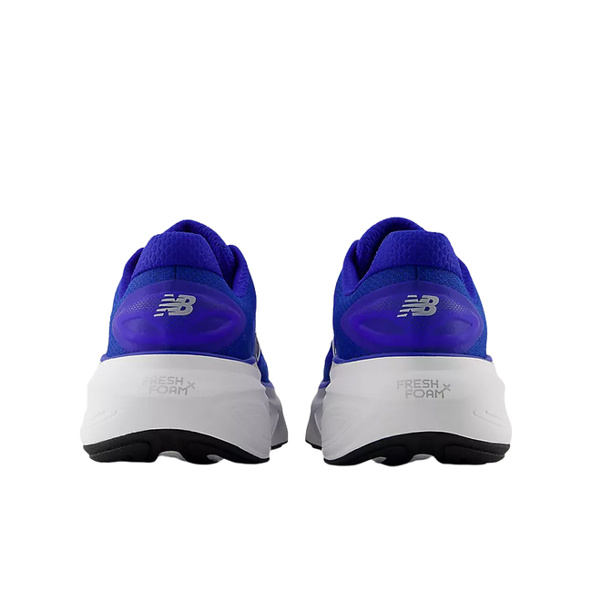 Heels of New Balance Men's Fresh Foam X More V6 Running Shoe in Blue Gemstone