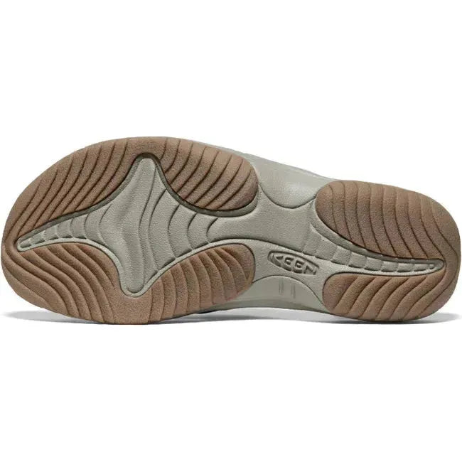 Keen Men's Waimea Leather Java/Plaza Taupe Flip-Flop 1029128