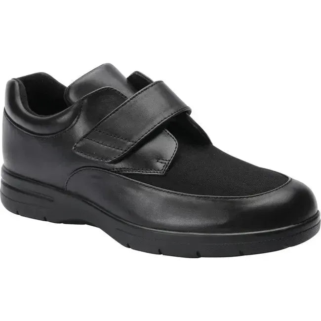 Drew Men's Journey II Shoe Black Leather/Black Stretch 44885-99