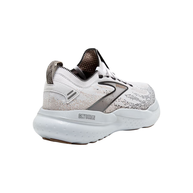 Brooks Women&#39;s Glycerin StealthFit 21 Running Shoe White/Grey/Black 120410-135