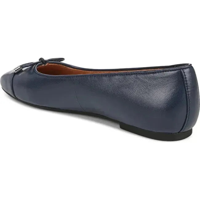 Vionic Women's Flara Ballet Flat Navy Leather I8667L1400