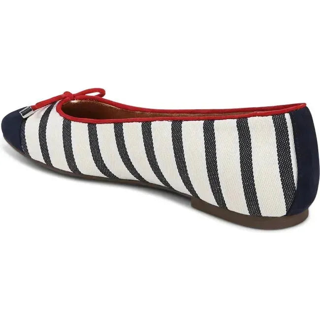 Vionic Women's Klara Ballet Flat Navy White Suede I8667F1403