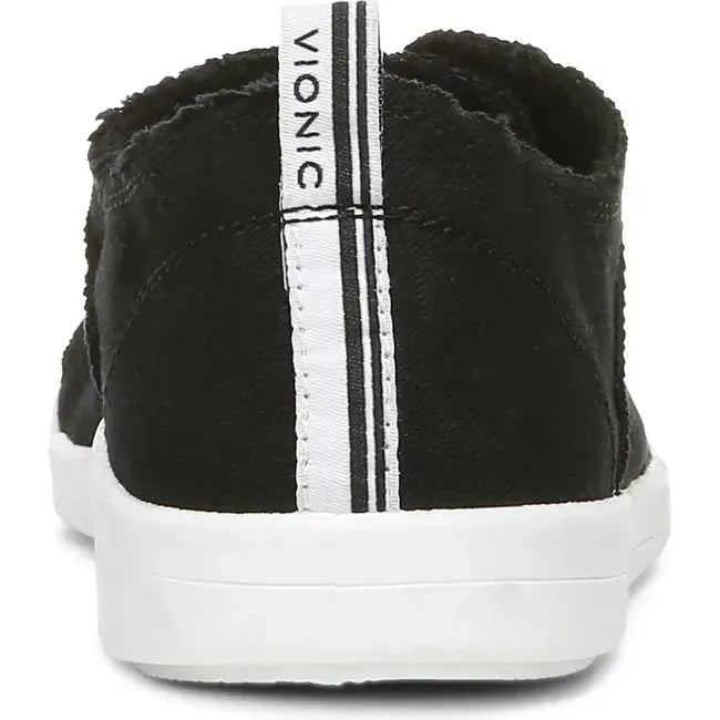 Vionic Women's Beach Pismo Sneaker Black Canvas 10011625001