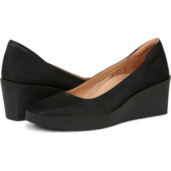 Vionic Women's Sereno Wedge Heel Black Nubuck I8693L1001