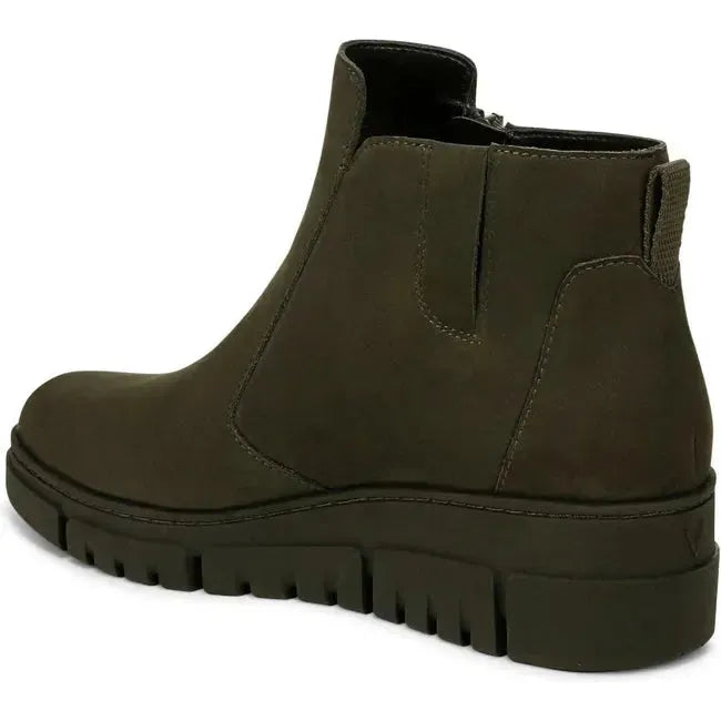 Vionic Women's Uptown Sur Waterproof Ankle Boot Dark Khaki Nubuck J0718L4300