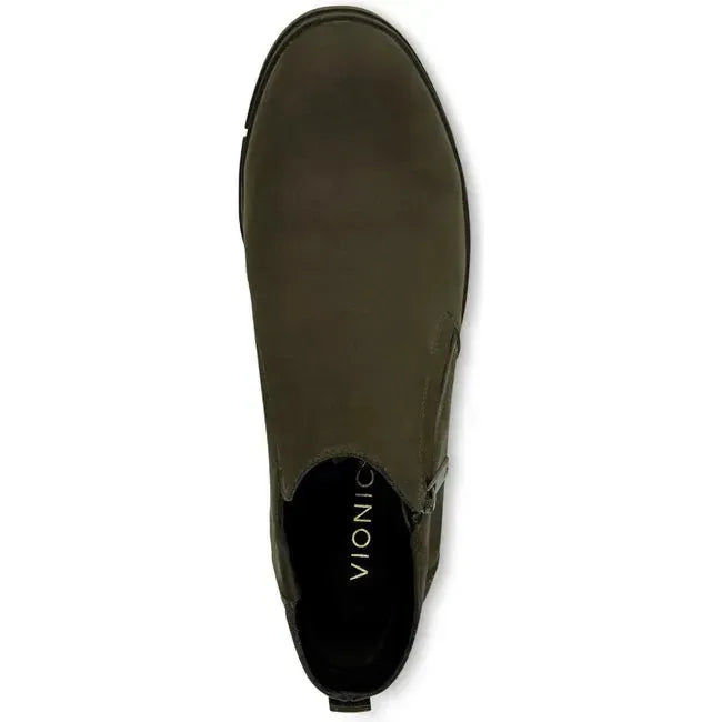 Vionic Women's Uptown Sur Waterproof Ankle Boot Dark Khaki Nubuck J0718L4300