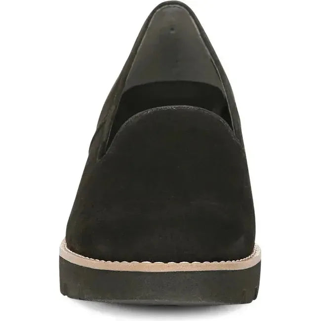 Vionic Women&#39;s Willa Wedge Heel Black Suede I7294L1001