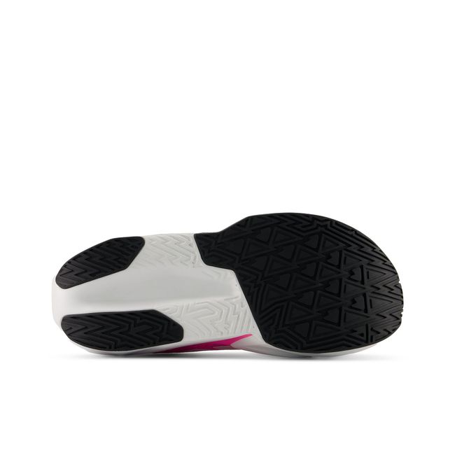 Outsole of the New Balance FuelCell showing the rubber traction pattern