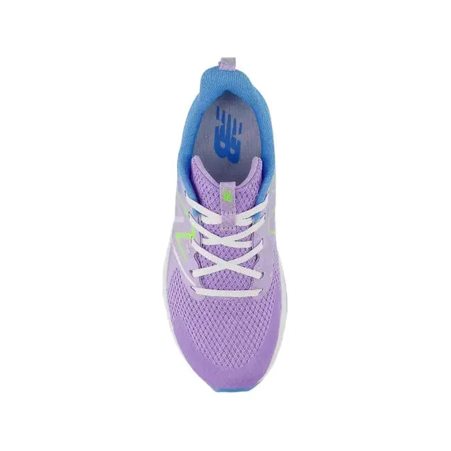 New Balance Kids' Rave Run V2 Running Shoe LILAC GLO/SKY BLUE/PIXEL GREEN GKRAVHG2
