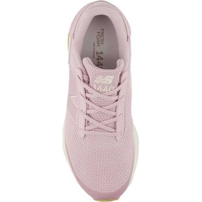Upper of New Balance Big Kids' Fresh Foam 1440 V1 Running Shoe in Twilight Haze Pink