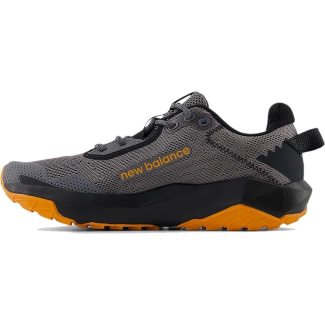 Medial side of New Balance Big Kids' DynaSoft Nitrel V6 Trail Running Shoe in castlerock gray