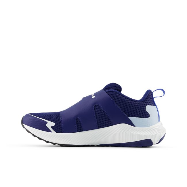 Medial profile of the New Balance Reveal v4 BOA in navy with a white midsole