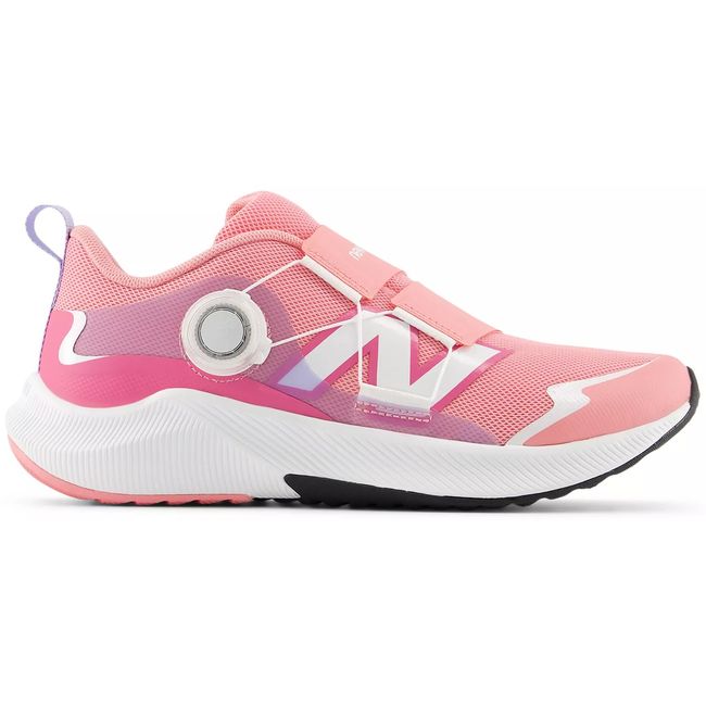 New Balance Reveal v4 BOA kids sneaker in rose pink with a dial closure