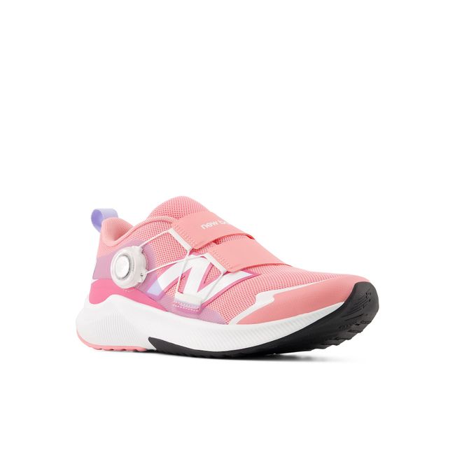 Pair of New Balance Reveal v4 BOA kids sneakers in rose pink