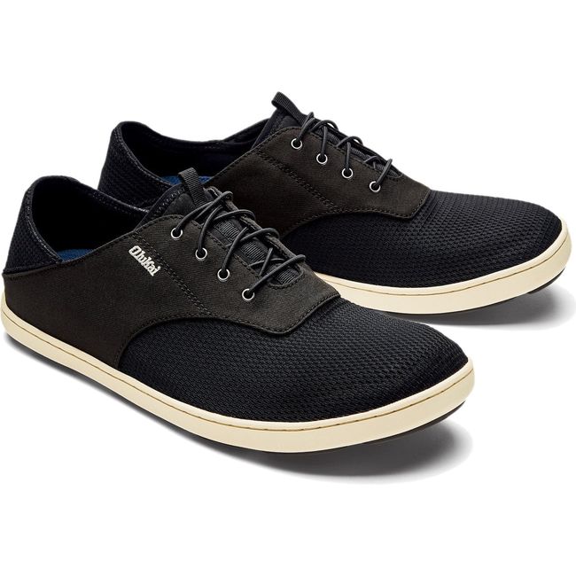 Pair of Men's Olukai Nohea Moku Sneakers in Onyx Onyx Black
