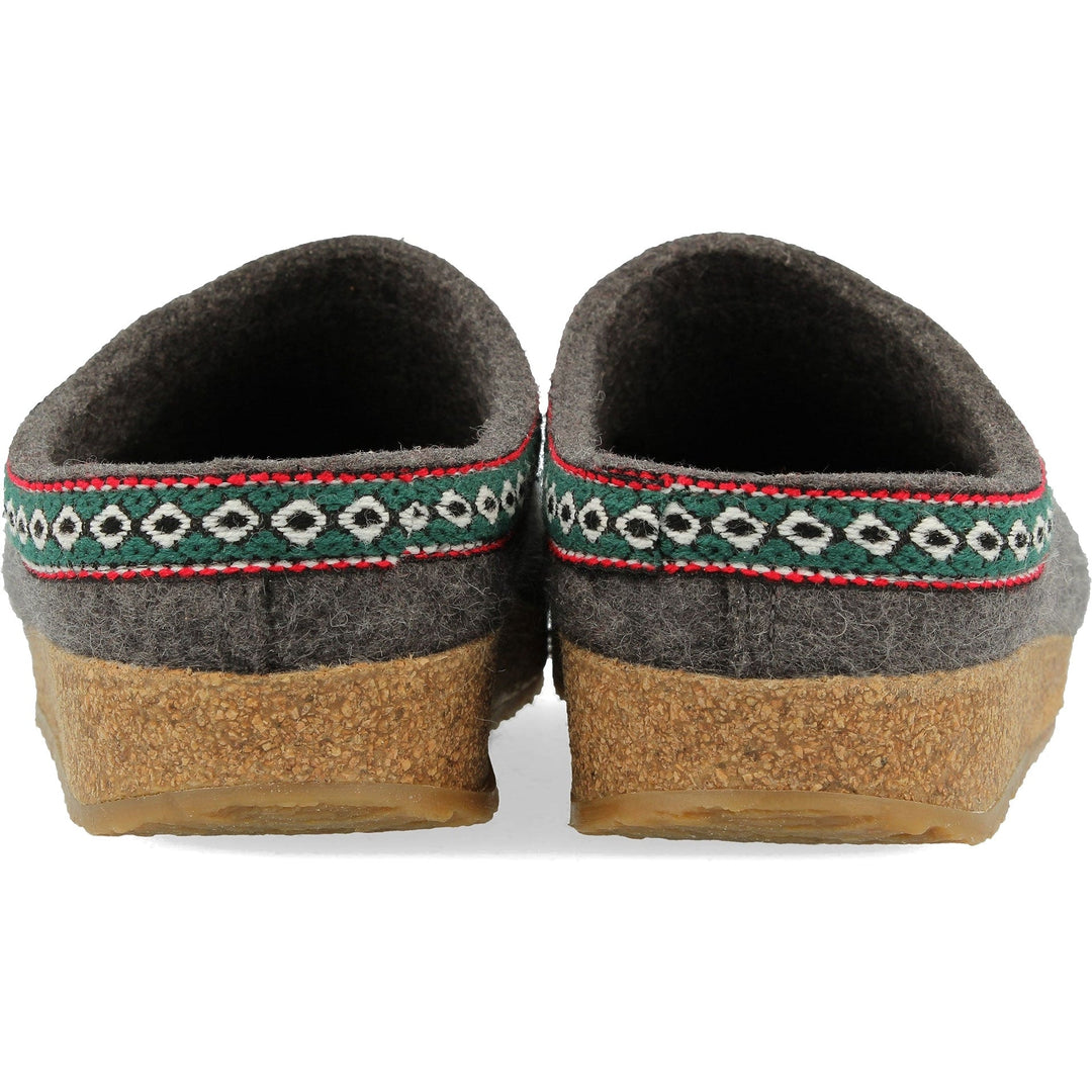 Heel of Haflinger Unisex GZ Clog in Grey
