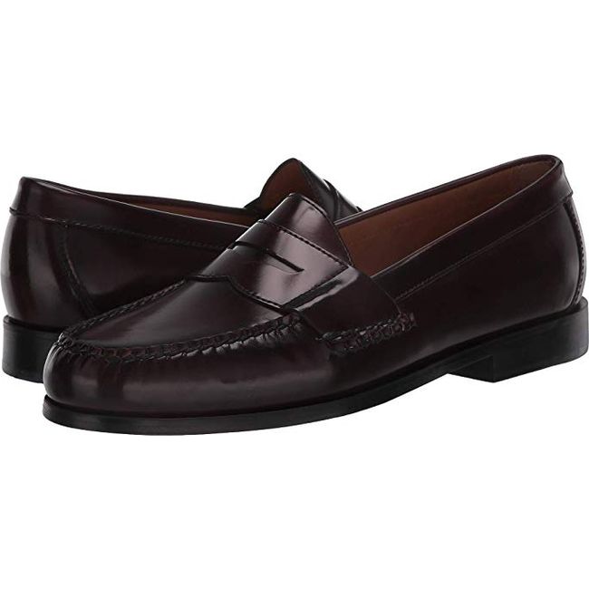 Johnston &amp; Murphy Men's Hayes Penny Dress Shoe Burgundy Brush-Off Leather 15-1093
