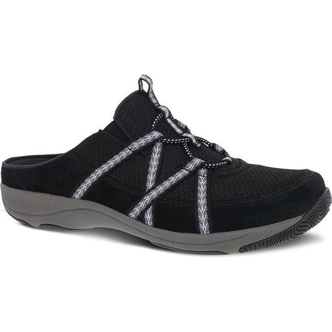 Dansko Women's Hayleigh Open Back Sneakers Black Suede 4855100285