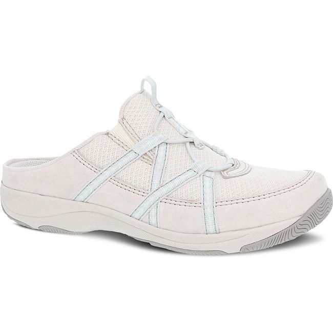 Dansko Women's Hayleigh Open Back Sneakers Ecru Suede 4855619434