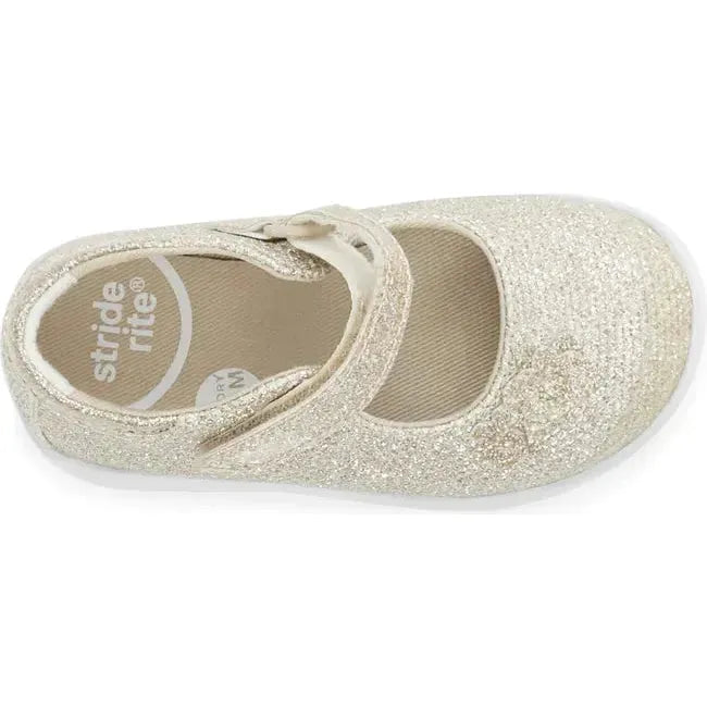 Stride Rite Kids' Holly Mary Jane Shoe Champagne BG019606