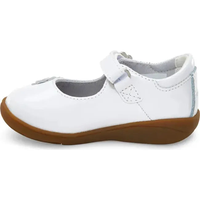 Stride Rite Kids' Holly Mary Jane Shoe White Patent CG019603