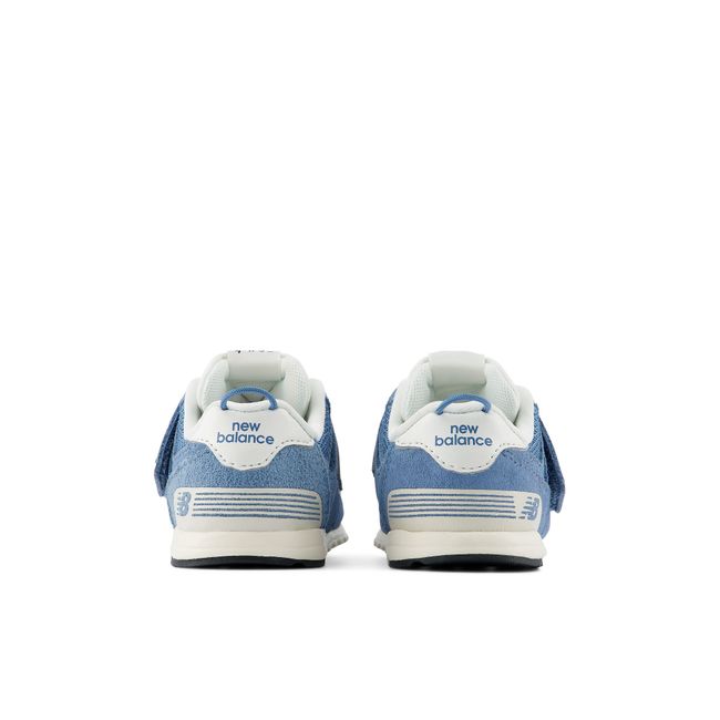 Rear heel view of New Balance Kids&