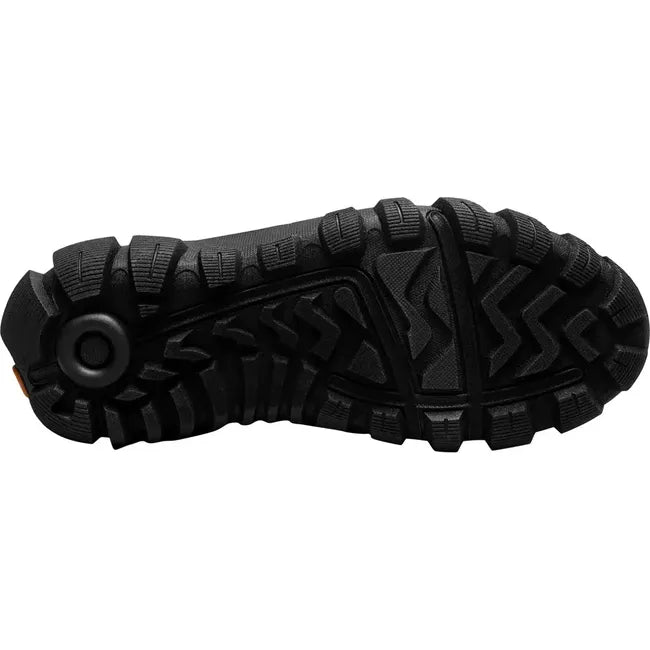 Sole of Women&#39;s Bogs Cedar Quilt Lace Winter Boot in Black with rugged tread