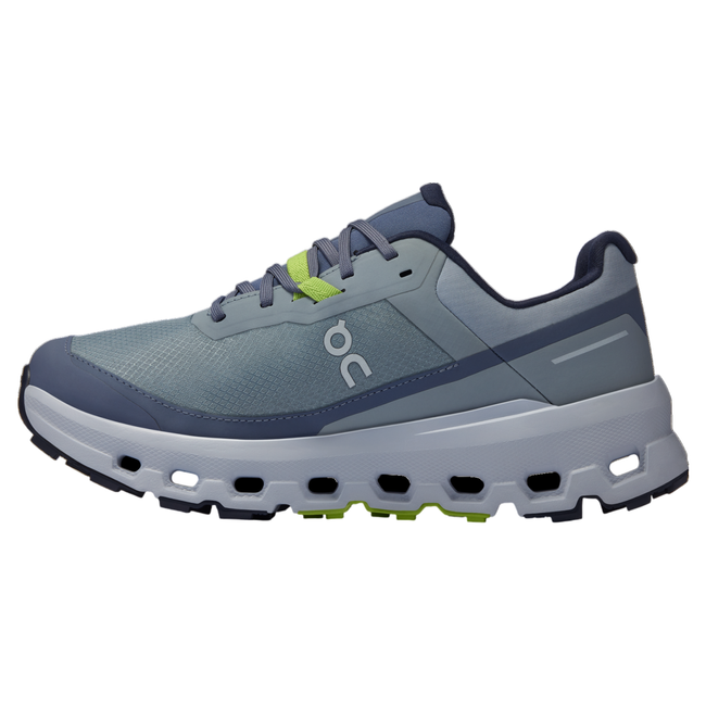 Medial side of On Cloud Cloudvista 2 Waterproof trail running shoes in light purple