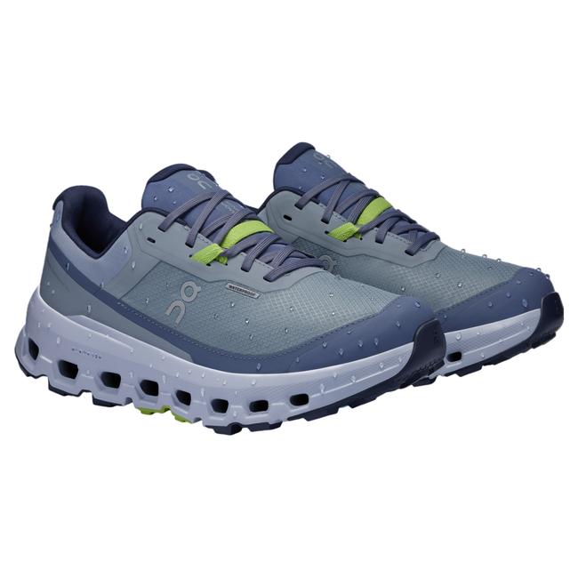 Pair of On Cloud Cloudvista 2 Waterproof trail running shoes in light purple