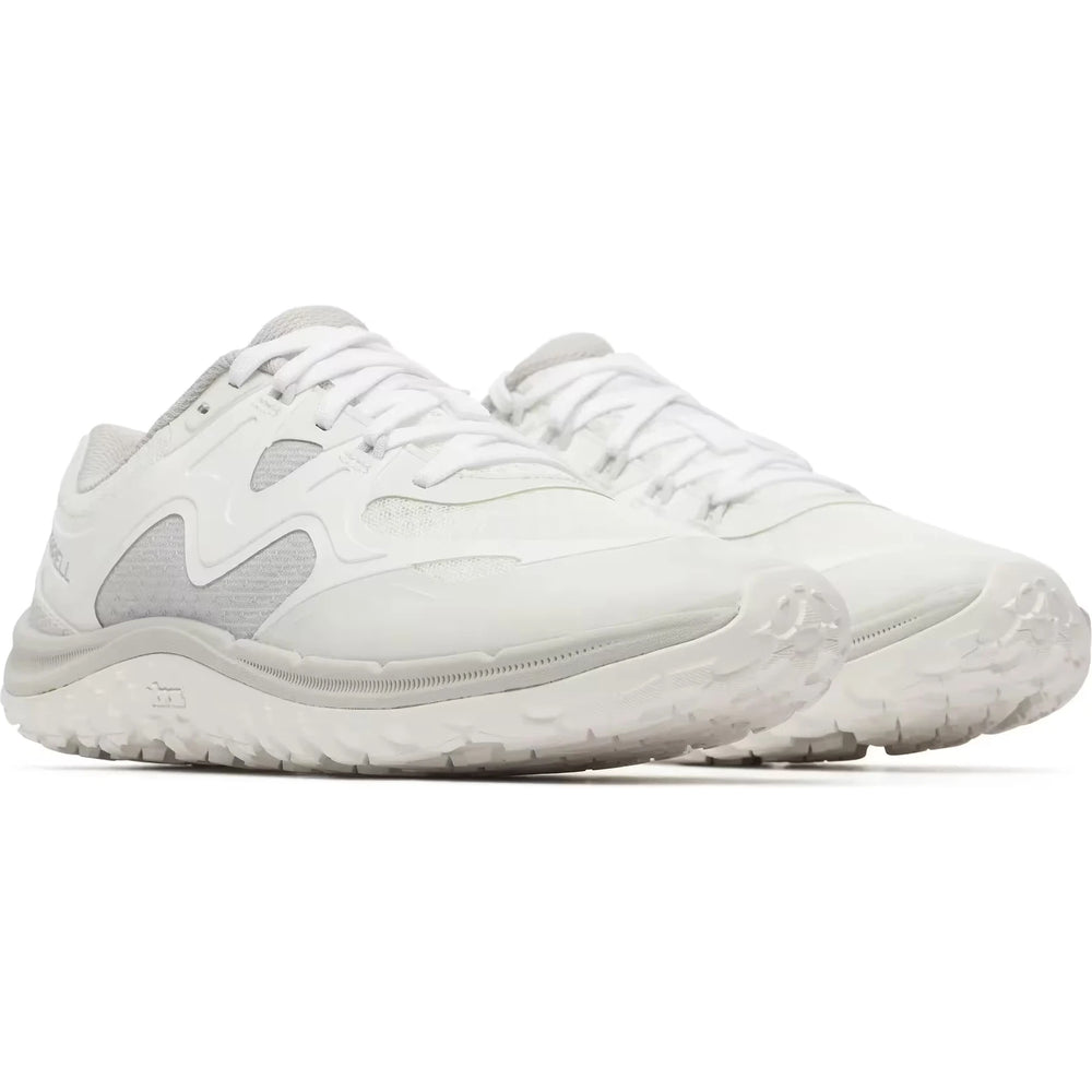 Pair of Merrell Women's Trail Glove 8 Minimalist Trail Running Shoe in White