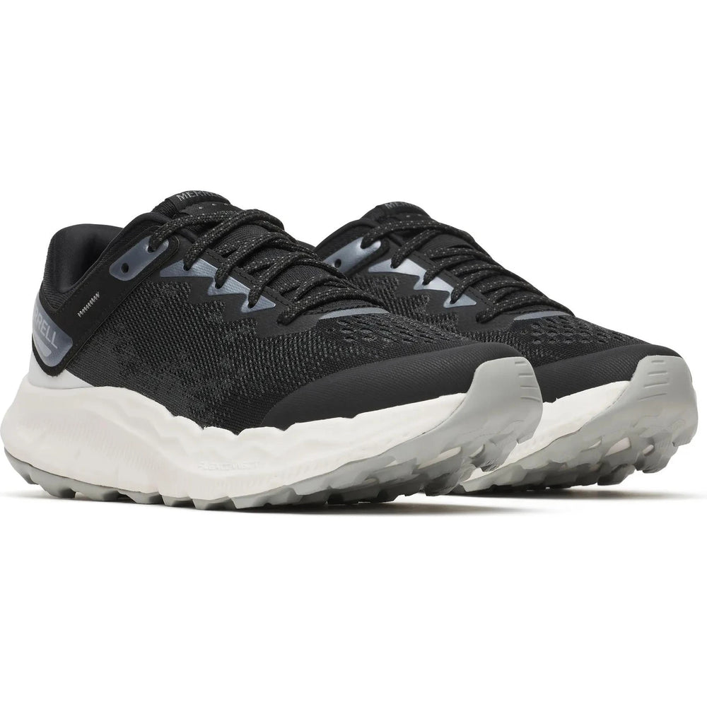 Angle of Merrell Women's Antora 4 Trail Running Shoe in Black/White