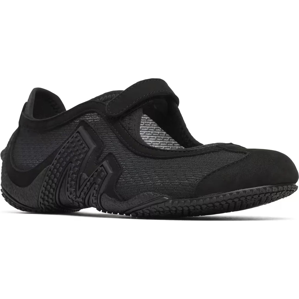 Angle of Merrell Women's Relay Tour Mary Jane Sneaker in Black/Black