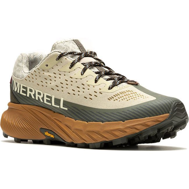 Merrell Men's Agility Peak 5 Trail Running Shoe Oyster/Olive J067767