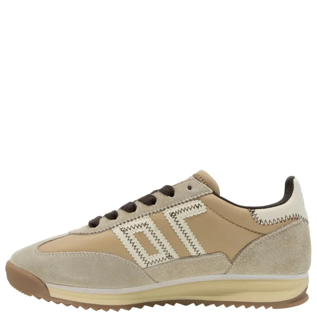 Medial side of Back 70 Jogger Z women’s retro fashion sneaker in beige milk coffee