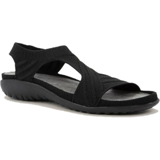 Front angled view of Women's Naot Kawhia Sandal in Sage Knit