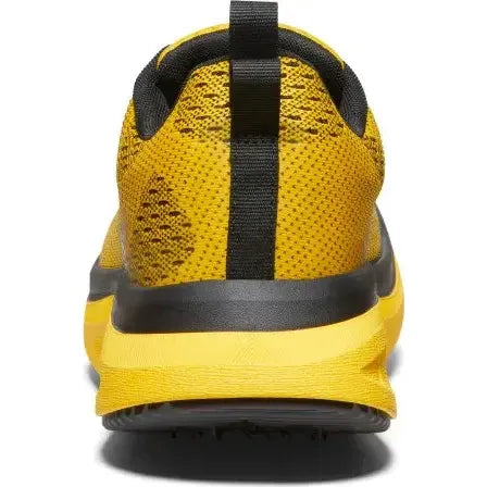 Heel of KEEN Women's WK400 Walking Shoe in Yellow &amp; Black