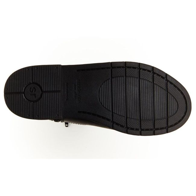 Sole of Stride Rite Juliette Tall Boot for Kids in Black Leather
