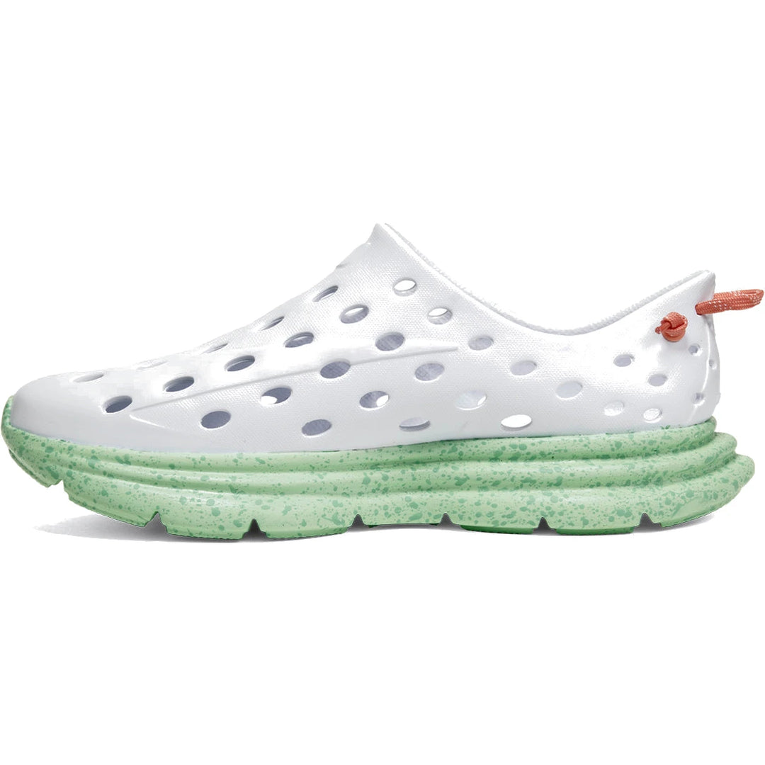 Medial side of Kane Unisex Revive Recovery Shoe in White/Spring Speckle