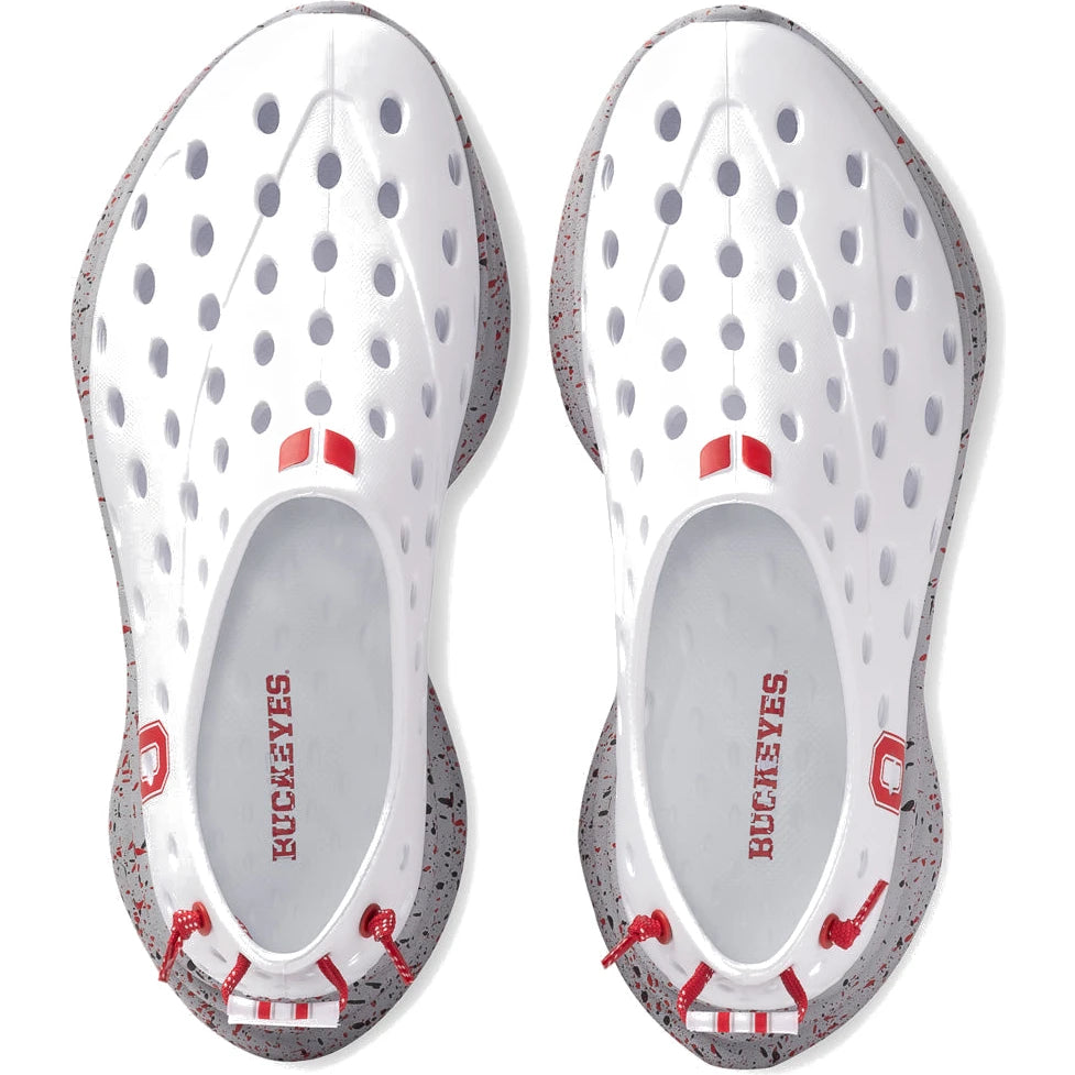 Top of Kane Unisex Revive Recovery Shoes in Ohio State White/Gray Speckle
