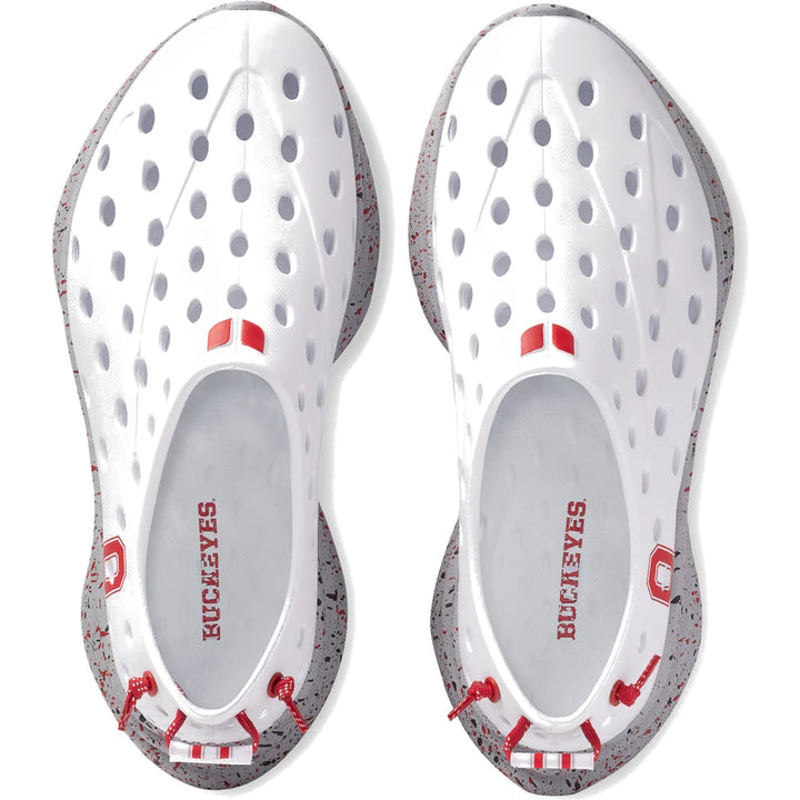 Top of Kane Unisex Revive Recovery Shoes in Ohio State White/Gray Speckle