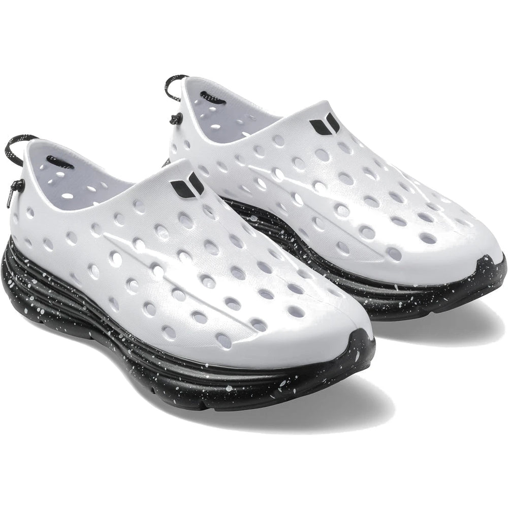Pair of Kane Unisex Revive Recovery Shoes in White/Black Speckle