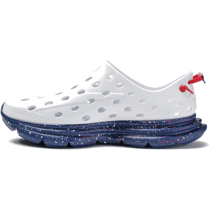Medial side of Kane Unisex Revive Recovery Shoe in Stars &amp; Stripes