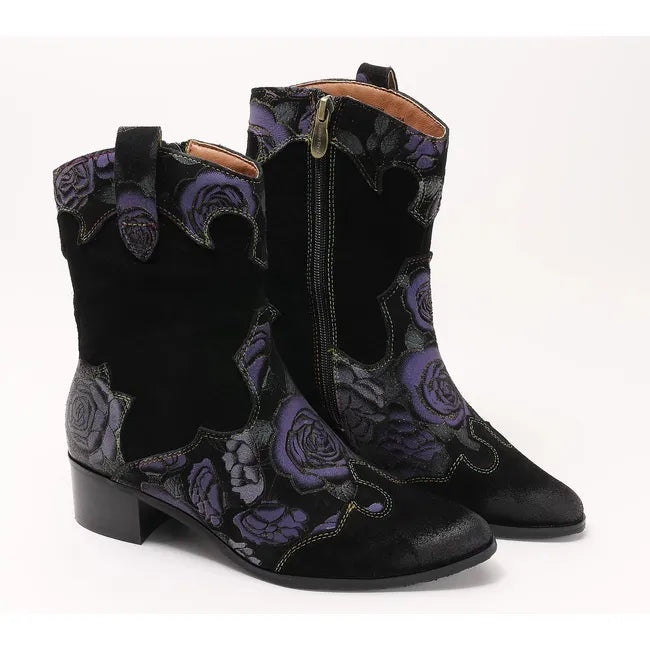 L'Artiste Women's Ladyluck-Shine Bootie PURPLE MULTI/BLACK LADYLUCK PRM