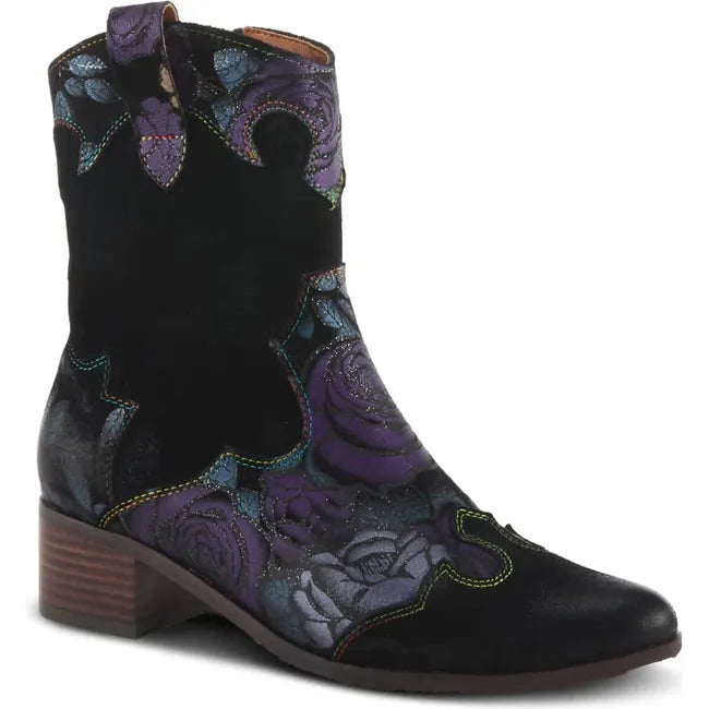 L'Artiste Women's Ladyluck-Shine Bootie PURPLE MULTI/BLACK LADYLUCK PRM