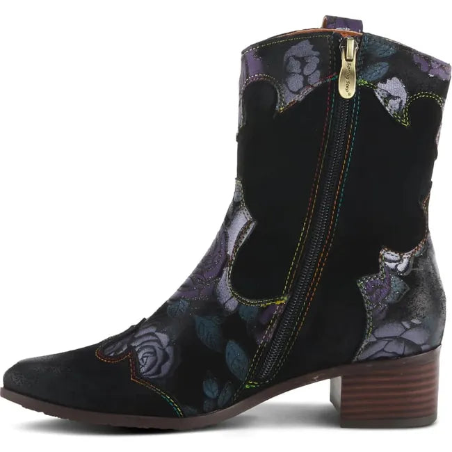 L'Artiste Women's Ladyluck-Shine Bootie PURPLE MULTI/BLACK LADYLUCK PRM