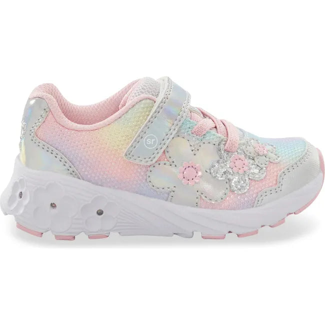 Stride Rite Kids' Lighted Glimmer 2.0 Sneaker Rainbow CG037302