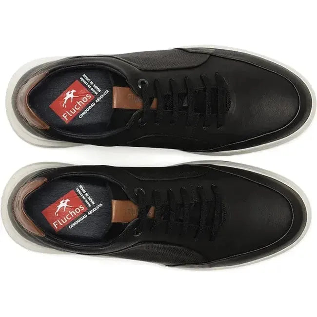 Fluchos Men's Lotus Sneaker Black F1616