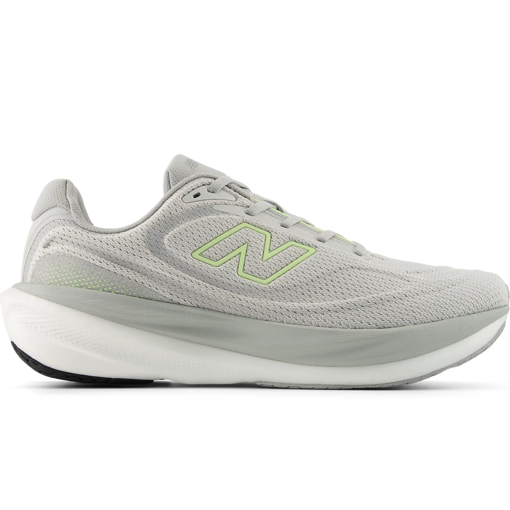 Side of New Balance Men's 1080 v15 Running Shoe in Grey Matter/Afterglow/Raincloud