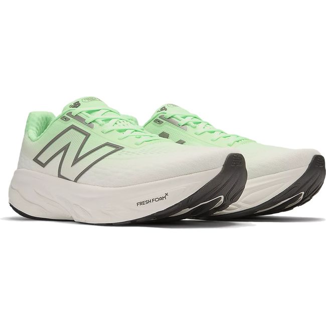 Pair of Men&#39;s New Balance Fresh Foam X 1080 V14 Running Shoes in Electric Jade white and green